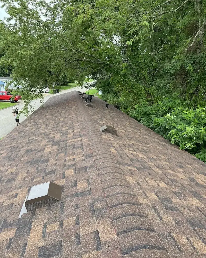Close-up of Skylight Repair work by All American Home Improvement in Evansville